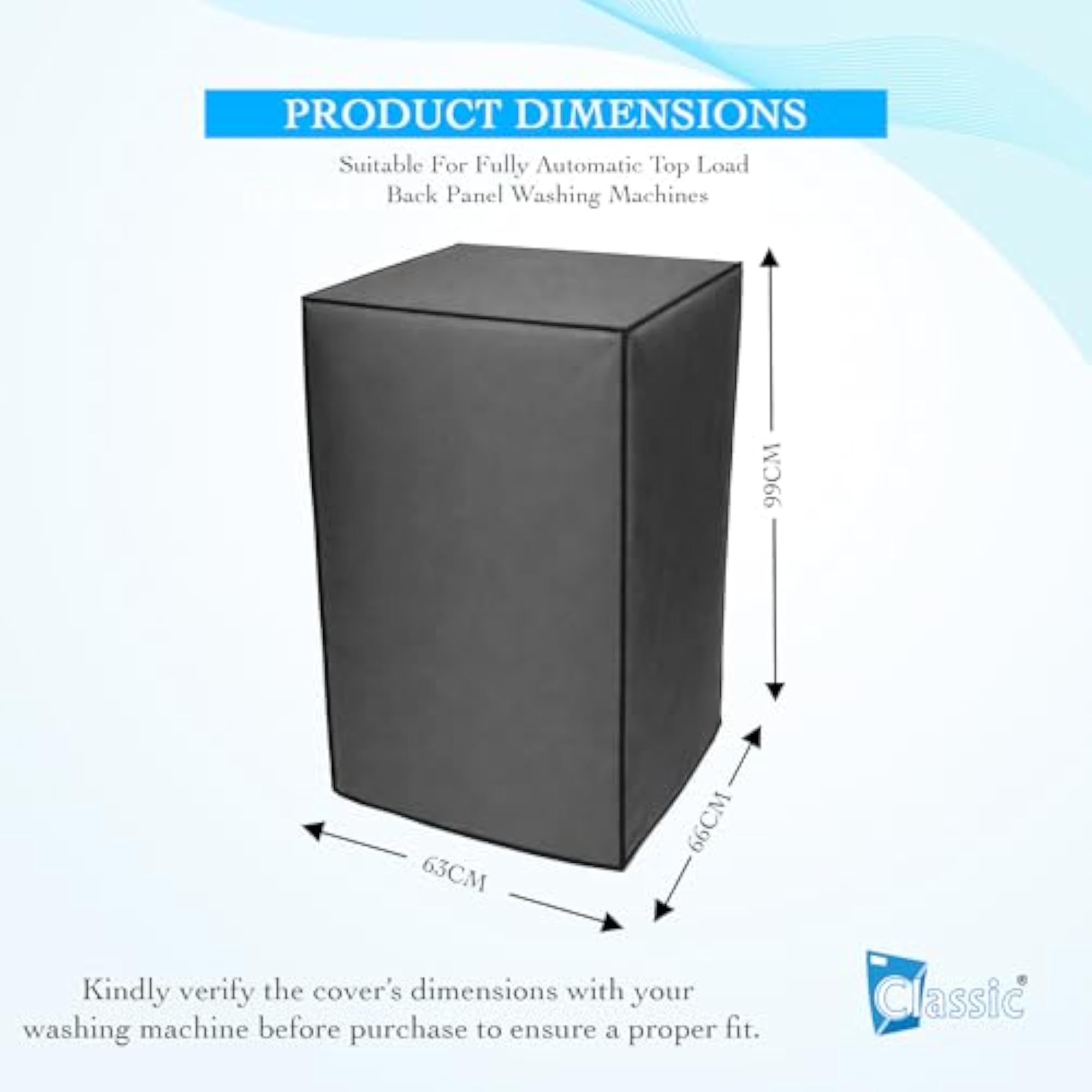 Top Load Washing Machine Cover, Waterproof & Dustproof